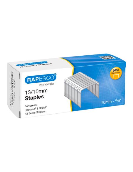 Grapas Rapesco Galvanizada 13/10 Caja De 5000 Unidades