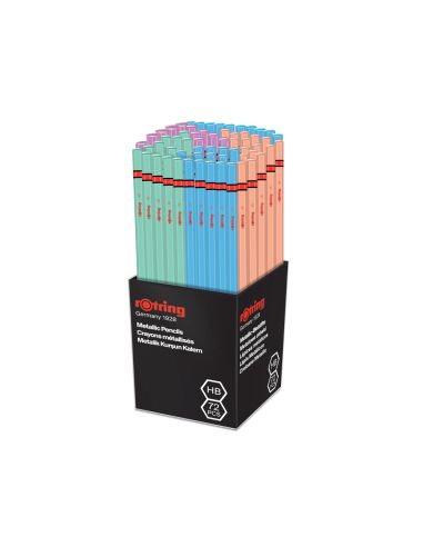 Lapices De Grafito Rotring Metallic Hb Cuerpo Colores Surtidos