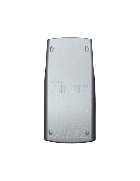 Calculadora Milan Cientifica M240 Silver 2 Lineas 240 Funciones 10+2 Digitos Color Verde Turquesa Con Tapa Color