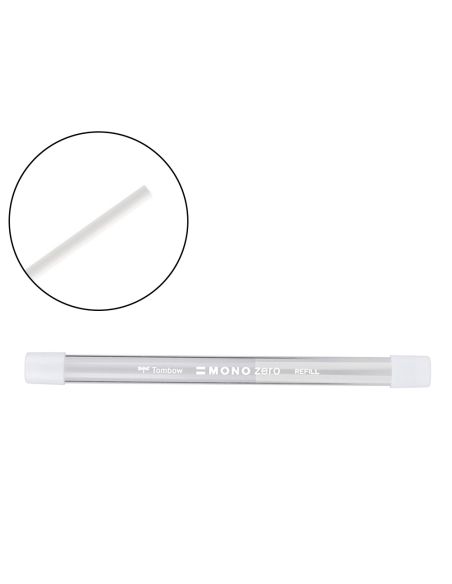 Repuesto Portagomas Tombow Mono Zero Redondo 2,3 Mm Diametro Tubo Con 2 Unidades
