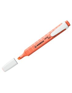 Rotulador stabilo fluorescente fino swing cool pastel coral meloso 2