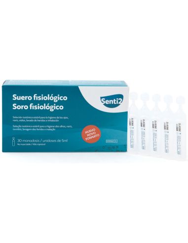 Suero Fisiologico Esteril Sentidos Monodosis 5 Ml Caja De 30 Unidades