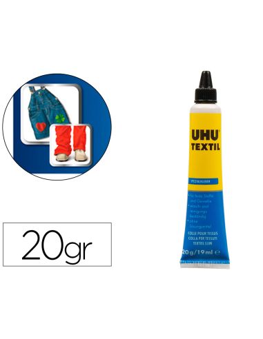 Pegamento Uhu Especial Textil Tubo 20 Gr En Blister