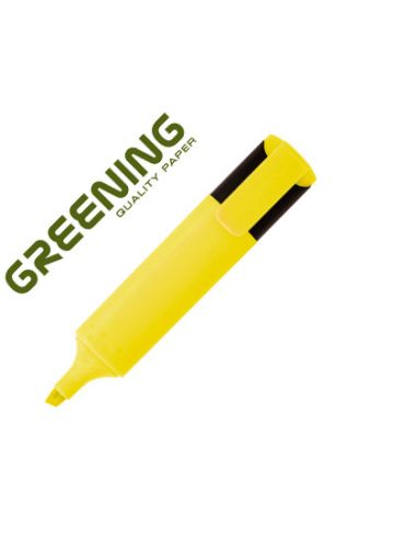 Rotulador Greening Fluorescente Punta Biselada Amarillo