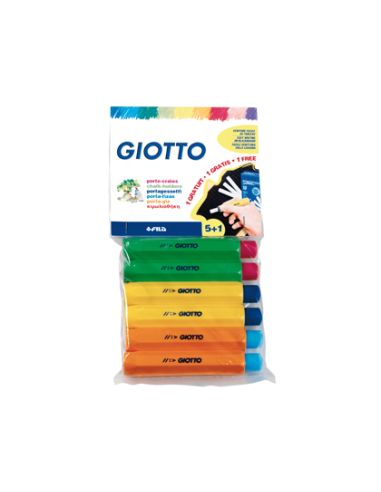 Portatizas Plastico Giotto Blister De 5+1 De Regalo