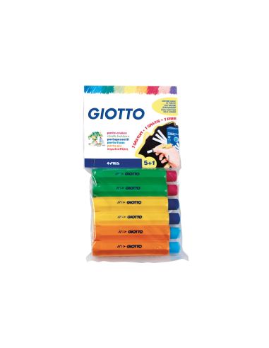 Portatizas Plastico Giotto Blister De 5+1 De Regalo