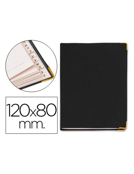Listin Telefonico Q-Connect Tapa Flexible Con Cantonera Dorada 120X80 Mm