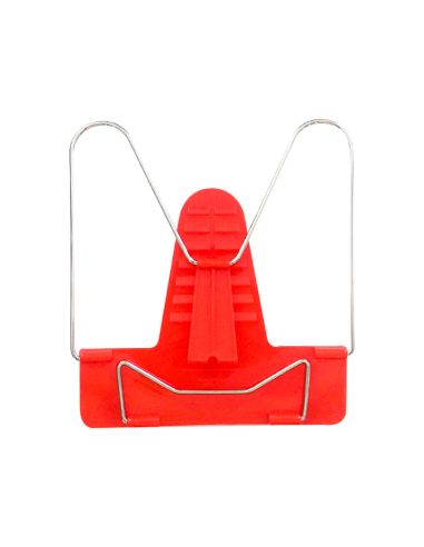 Atril Liderpapel Base Plastico Angulo Ajustable Soporte Parte Posterior 190X215 Mm Color Rojo