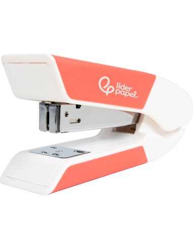 Grapadora Liderpapel Con Regalo De Extraegrapas Y Caja De 1000 Grapas 26/6 Capacidad 20H Color Coral
