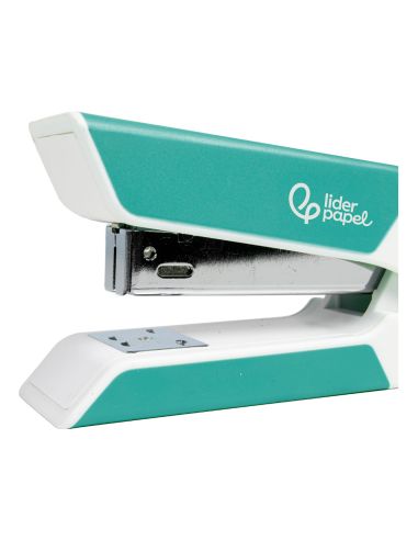 Grapadora Liderpapel Con Regalo De Extraegrapas Y Caja De 1000 Grapas 26/6 Capacidad 20H Color Turquesa