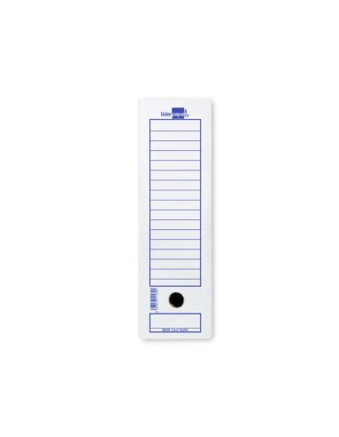 Caja Archivo Definitivo Liderpapel Folio Prolongado Carton Reciclado 400G/M2 Lomo 116 Mm Blanco 388X116X275 Mm