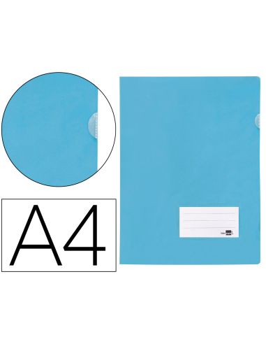 Carpeta Liderpapel Dossier A4 Uñero Celeste Opaco