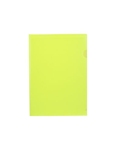 Carpeta Liderpapel Dossier Uñero Polipropileno Din A4 Amarillo Fluor Opaco 20 Hojas