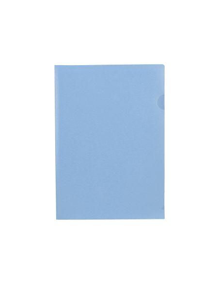 Carpeta Liderpapel Dossier Uñero Polipropileno Din A4 Celeste Opaco 20 Hojas