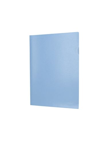 Carpeta Liderpapel Dossier Uñero Polipropileno Din A4 Celeste Opaco 20 Hojas