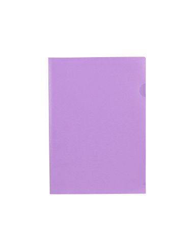 Carpeta Liderpapel Dossier Uñero Polipropileno Din A4 Lavanda Opaco 20 Hojas