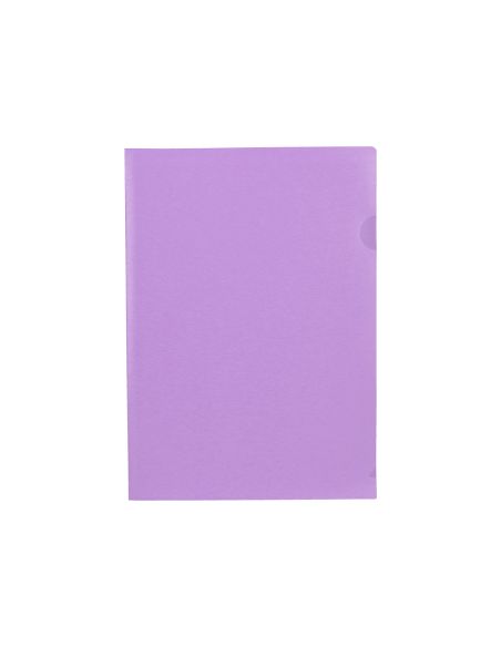 Carpeta Liderpapel Dossier Uñero Polipropileno Din A4 Lavanda Opaco 20 Hojas