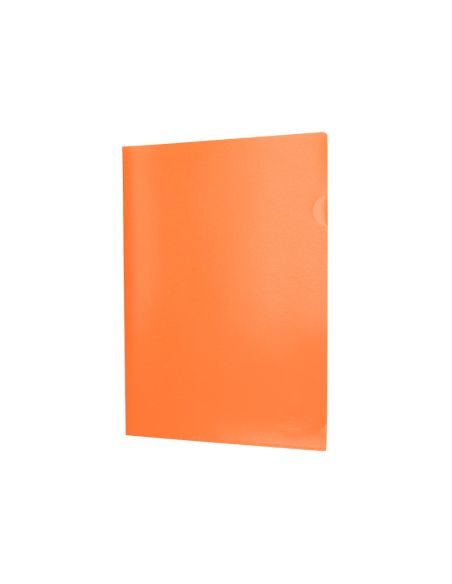 Carpeta Liderpapel Dossier Uñero Polipropileno Din A4 Naranja Fluor Opaco 20 Hojas
