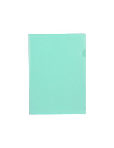Carpeta Liderpapel Dossier Uñero Polipropileno Din A4 Verde Manzana Opaco 20 Hojas