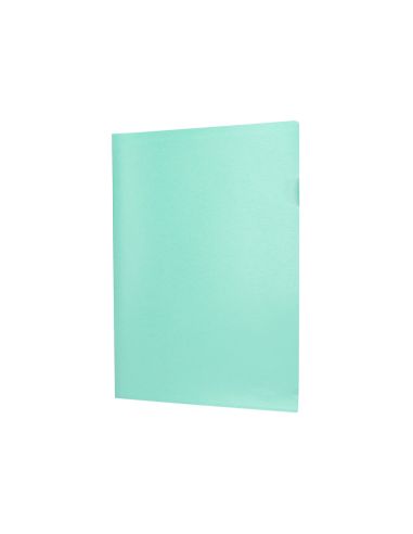 Carpeta Liderpapel Dossier Uñero Polipropileno Din A4 Verde Manzana Opaco 20 Hojas
