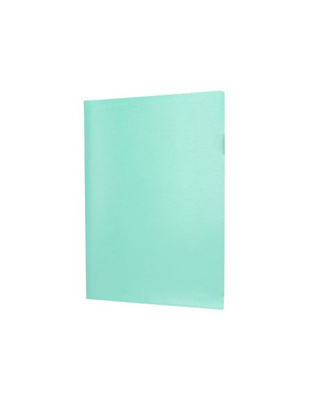Carpeta Liderpapel Dossier Uñero Polipropileno Din A4 Verde Manzana Opaco 20 Hojas