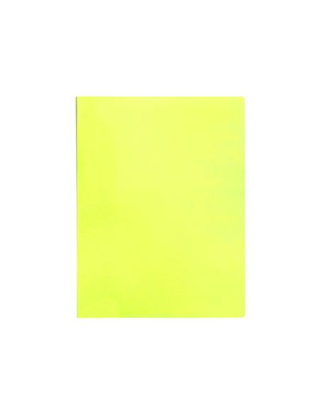Carpeta Liderpapel Escaparate 40 Fundas Polipropileno Din A4 Amarillo Fluor Opaco