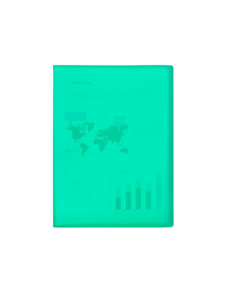 Carpeta Liderpapel Escaparate 10 Fundas Polipropileno Din A4 Verde Translucido
