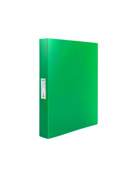 Carpeta Liderpapel 4 Anillas 25 Mm Mixtas Polipropileno Din A4 Verde Manzana Opaco