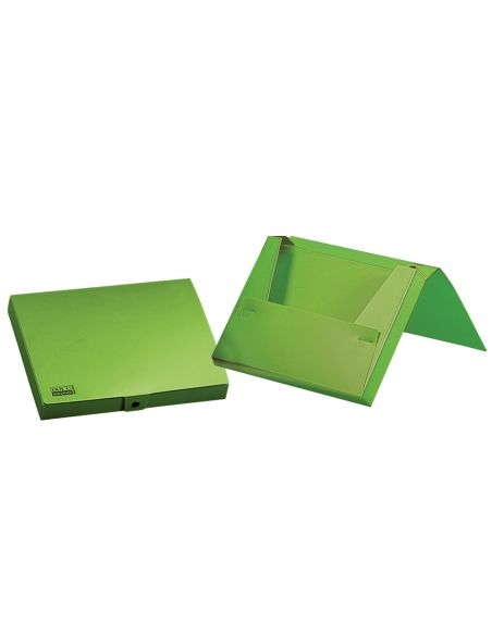 Carpeta Liderpapel Portadocumentos Gomas Polipropileno Din A4 Verde Menta Opaco Lomo 25 Mm