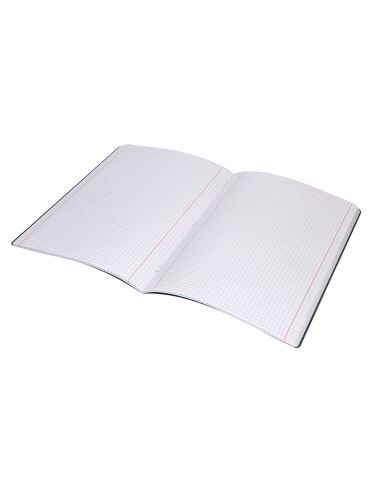 Libreta Liderpapel 360 Tapa De Plastico A4 48 Hojas 90Gr 5Mm Con Doble Margen Tapa Negra