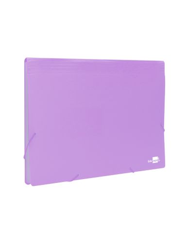 Carpeta Liderpapel Clasificador Fuelle Polipropileno Din A4 Lavanda Opaco 13 Departamentos