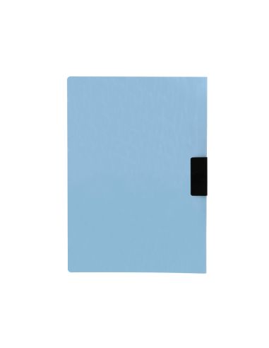 Carpeta Liderpapel Dossier Pinza Lateral Polipropileno Din A4 Celeste Opaco 30 Hojas Pinza Deslizante
