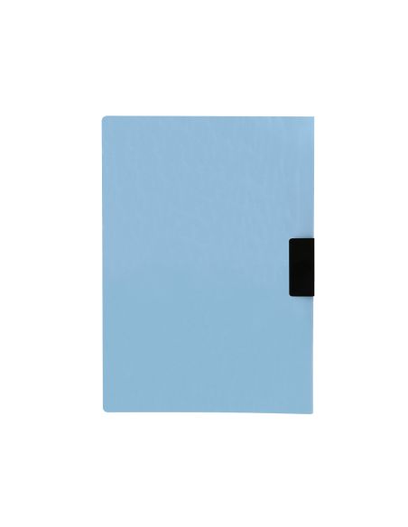 Carpeta Liderpapel Dossier Pinza Lateral Polipropileno Din A4 Celeste Opaco 30 Hojas Pinza Deslizante