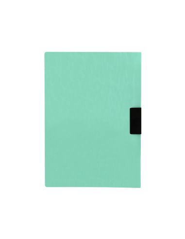 Carpeta Liderpapel Dossier Pinza Lateral Polipropileno Din A4 Verde Manzana Opaco 30 Hojas Pinza Deslizante