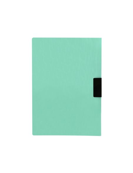 Carpeta Liderpapel Dossier Pinza Lateral Polipropileno Din A4 Verde Manzana Opaco 30 Hojas Pinza Deslizante
