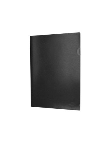 Carpeta Liderpapel Dossier Uñero Polipropileno Din A4 Negro Opaco 20 Hojas