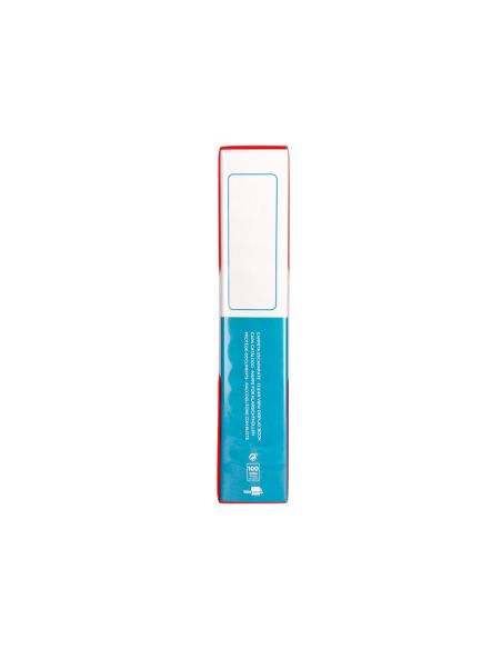 Carpeta Liderpapel Personaliza 100 Fundas Polipropilenodin A4 Rojo Translucido Con Cajetin