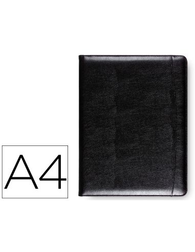 Carpeta Portafolios Q-Connect Sin Cremallera Sin Asas Con Departamentos Interiores Colornegro 320X250 Mm
