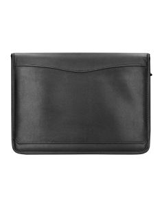 Carpeta Portafolios Q-Connect Cremallera 4 Anillas 20 Mm Concalculadora Con Bolsa Para Movil Color Negro 260X355 Mm
