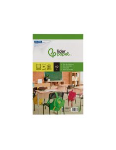 Bloc Examenes Liderpapel Horizontal Folio 40 Hojas 60G/M2 2