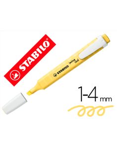 Rotulador Amarillo Cremoso Stabilo Fluorescente Fino Swing Cool Pastel