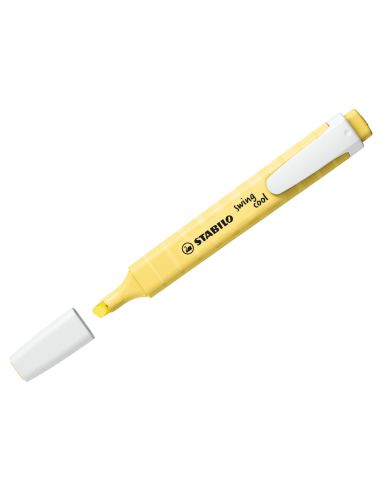 Rotulador Amarillo Cremoso Stabilo Fluorescente Fino Swing Cool Pastel