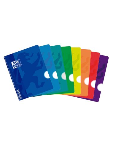 Libreta Escolar Oxford Tapa Flexible Optik Paper Openflex 48 Hojas Din A4 Liso Colores Surtidos