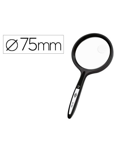 Lupa Q-Connect Cristal Bifocal 75 Mm Mango Curvo
