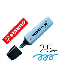 Rotulador  Azul Ventoso Stabilo Boss Fluorescente 70