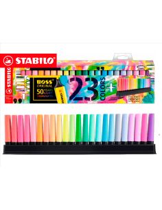 Rotulador Stabilo Boss Fluorescente 70 Deskset Estuche De 23 Unidades Colores Surtidos