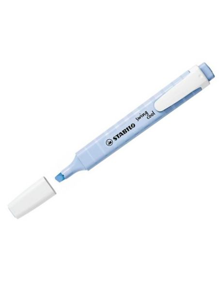 Rotulador Azul Nublado Stabilo Fluorescente Fino Swing Cool Pastel