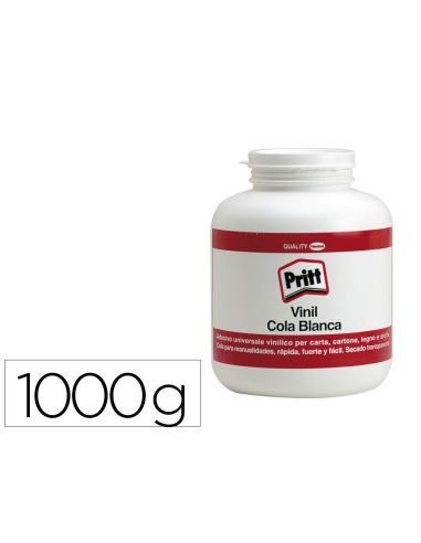 Pegamento Cola Vinilica Pritt Blanca Bote De 1000 Gr