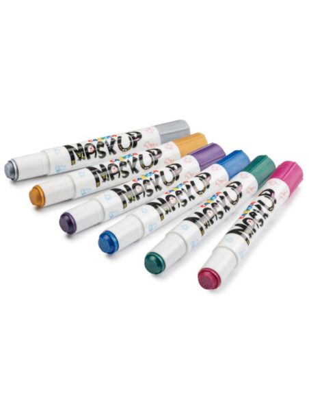 Barra De Maquillaje Carioca Mask Up Metallic Caja De 6 Colores Surtidos