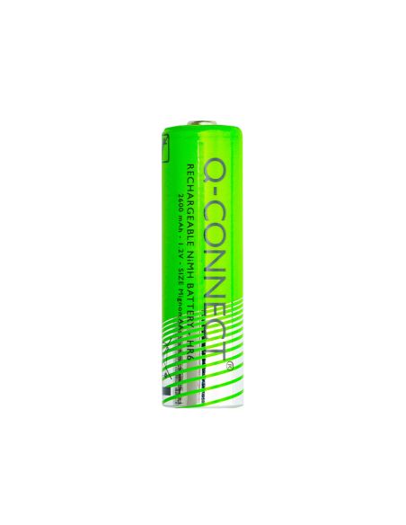 Pila Q-Connect Alcalina Aa Recargable Blister De 2 Unidades